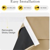 image:imageNICETOWN Lockdown Shade Classroom Curtains Privacy Small Window Curtains 8 x 36 Inch Long French Front Door Shades Tie Up Shades Window Coverings 1 Panel Olive GreenBiscotti Beige