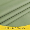 image:imageNICETOWN Lockdown Shade Classroom Curtains Privacy Small Window Curtains 8 x 36 Inch Long French Front Door Shades Tie Up Shades Window Coverings 1 Panel Olive GreenOlive Green