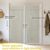 image:imageNICETOWN Lockdown Shade Classroom Curtains Privacy Small Window Curtains 8 x 36 Inch Long French Front Door Shades Tie Up Shades Window Coverings 1 Panel Olive GreenSand