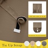 image:imageNICETOWN Lockdown Shade Classroom Curtains Privacy Small Window Curtains 8 x 36 Inch Long French Front Door Shades Tie Up Shades Window Coverings 1 Panel Olive GreenKhaki
