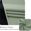 image:imageNICETOWN Lockdown Shade Classroom Curtains Privacy Small Window Curtains 8 x 36 Inch Long French Front Door Shades Tie Up Shades Window Coverings 1 Panel Olive GreenSage Green