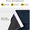 image:imageNICETOWN Lockdown Shade Classroom Curtains Privacy Small Window Curtains 8 x 36 Inch Long French Front Door Shades Tie Up Shades Window Coverings 1 Panel Olive GreenNavy