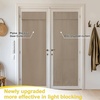 image:imageNICETOWN Lockdown Shade Classroom Curtains Privacy Small Window Curtains 8 x 36 Inch Long French Front Door Shades Tie Up Shades Window Coverings 1 Panel Olive GreenCappuccino