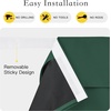 image:imageNICETOWN Lockdown Shade Classroom Curtains Privacy Small Window Curtains 8 x 36 Inch Long French Front Door Shades Tie Up Shades Window Coverings 1 Panel Olive GreenHunter Green