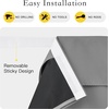 image:imageNICETOWN Lockdown Shade Classroom Curtains Privacy Small Window Curtains 8 x 36 Inch Long French Front Door Shades Tie Up Shades Window Coverings 1 Panel Olive GreenLight Grey