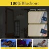 image:imageNICETOWN Lockdown Shade Classroom Curtains Privacy Small Window Curtains 8 x 36 Inch Long French Front Door Shades Tie Up Shades Window Coverings 1 Panel Olive GreenNatural