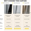 image:imageNICETOWN Lockdown Shade Classroom Curtains Privacy Small Window Curtains 8 x 36 Inch Long French Front Door Shades Tie Up Shades Window Coverings 1 Panel Olive GreenDove Gray