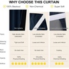 image:imageNICETOWN Lockdown Shade Classroom Curtains Privacy Small Window Curtains 8 x 36 Inch Long French Front Door Shades Tie Up Shades Window Coverings 1 Panel Olive GreenNavy