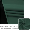 image:imageNICETOWN Lockdown Shade Classroom Curtains Privacy Small Window Curtains 8 x 36 Inch Long French Front Door Shades Tie Up Shades Window Coverings 1 Panel Olive GreenHunter Green