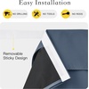 image:imageNICETOWN Lockdown Shade Classroom Curtains Privacy Small Window Curtains 8 x 36 Inch Long French Front Door Shades Tie Up Shades Window Coverings 1 Panel Olive GreenStone Blue