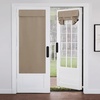 image:imageNICETOWN Lockdown Shade Classroom Curtains Privacy Small Window Curtains 8 x 36 Inch Long French Front Door Shades Tie Up Shades Window Coverings 1 Panel Olive GreenCappuccino