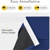 image:imageNICETOWN Lockdown Shade Classroom Curtains Privacy Small Window Curtains 8 x 36 Inch Long French Front Door Shades Tie Up Shades Window Coverings 1 Panel Olive GreenRoyal Blue