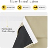 image:imageNICETOWN Lockdown Shade Classroom Curtains Privacy Small Window Curtains 8 x 36 Inch Long French Front Door Shades Tie Up Shades Window Coverings 1 Panel Olive GreenCream