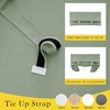 image:imageNICETOWN Lockdown Shade Classroom Curtains Privacy Small Window Curtains 8 x 36 Inch Long French Front Door Shades Tie Up Shades Window Coverings 1 Panel Olive GreenSage Green