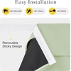 image:imageNICETOWN Lockdown Shade Classroom Curtains Privacy Small Window Curtains 8 x 36 Inch Long French Front Door Shades Tie Up Shades Window Coverings 1 Panel Olive GreenLight Green