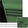 image:imageNICETOWN Lockdown Shade Classroom Curtains Privacy Small Window Curtains 8 x 36 Inch Long French Front Door Shades Tie Up Shades Window Coverings 1 Panel Olive GreenForest Green