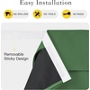 image:imageNICETOWN Lockdown Shade Classroom Curtains Privacy Small Window Curtains 8 x 36 Inch Long French Front Door Shades Tie Up Shades Window Coverings 1 Panel Olive GreenForest Green