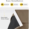 image:imageNICETOWN Lockdown Shade Classroom Curtains Privacy Small Window Curtains 8 x 36 Inch Long French Front Door Shades Tie Up Shades Window Coverings 1 Panel Olive GreenKhaki