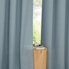 image:imageNICETOWN Semi Sheer Linen Burlap Curtains for Windows 96 inch Length 2 Panels Grommet Semi Sheer Balance Privacy Added with Light Filtering Vertical Drapes for BedroomLiving Room W55 x L96Stone Blue