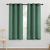 image:imageNICETOWN Semi Sheer Linen Burlap Curtains for Windows 96 inch Length 2 Panels Grommet Semi Sheer Balance Privacy Added with Light Filtering Vertical Drapes for BedroomLiving Room W55 x L96Olive Green
