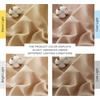 image:imageNICETOWN Semi Sheer Linen Burlap Curtains for Windows 96 inch Length 2 Panels Grommet Semi Sheer Balance Privacy Added with Light Filtering Vertical Drapes for BedroomLiving Room W55 x L96Camel