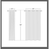 image:imageNICETOWN Semi Sheer Linen Burlap Curtains for Windows 96 inch Length 2 Panels Grommet Semi Sheer Balance Privacy Added with Light Filtering Vertical Drapes for BedroomLiving Room W55 x L96Angora