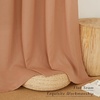 image:imageNICETOWN Semi Sheer Linen Burlap Curtains for Windows 96 inch Length 2 Panels Grommet Semi Sheer Balance Privacy Added with Light Filtering Vertical Drapes for BedroomLiving Room W55 x L96Burnt Orange