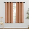 image:imageNICETOWN Semi Sheer Linen Burlap Curtains for Windows 96 inch Length 2 Panels Grommet Semi Sheer Balance Privacy Added with Light Filtering Vertical Drapes for BedroomLiving Room W55 x L96Burnt Orange