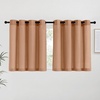 image:imageNICETOWN Semi Sheer Linen Burlap Curtains for Windows 96 inch Length 2 Panels Grommet Semi Sheer Balance Privacy Added with Light Filtering Vertical Drapes for BedroomLiving Room W55 x L96Burnt Orange