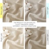 image:imageNICETOWN Semi Sheer Linen Burlap Curtains for Windows 96 inch Length 2 Panels Grommet Semi Sheer Balance Privacy Added with Light Filtering Vertical Drapes for BedroomLiving Room W55 x L96Angora