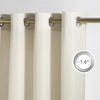 image:imageNICETOWN Semi Sheer Linen Burlap Curtains for Windows 96 inch Length 2 Panels Grommet Semi Sheer Balance Privacy Added with Light Filtering Vertical Drapes for BedroomLiving Room W55 x L96Bone White
