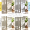 image:imageNICETOWN Semi Sheer Linen Burlap Curtains for Windows 96 inch Length 2 Panels Grommet Semi Sheer Balance Privacy Added with Light Filtering Vertical Drapes for BedroomLiving Room W55 x L96Bone White