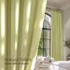 image:imageNICETOWN Semi Sheer Linen Burlap Curtains for Windows 96 inch Length 2 Panels Grommet Semi Sheer Balance Privacy Added with Light Filtering Vertical Drapes for BedroomLiving Room W55 x L96Fresh Green