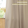 image:imageNICETOWN Semi Sheer Linen Burlap Curtains for Windows 96 inch Length 2 Panels Grommet Semi Sheer Balance Privacy Added with Light Filtering Vertical Drapes for BedroomLiving Room W55 x L96Hook Belt Camel