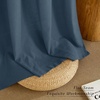 image:imageNICETOWN Semi Sheer Linen Burlap Curtains for Windows 96 inch Length 2 Panels Grommet Semi Sheer Balance Privacy Added with Light Filtering Vertical Drapes for BedroomLiving Room W55 x L96Navy Blue