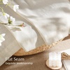 image:imageNICETOWN Semi Sheer Linen Burlap Curtains for Windows 96 inch Length 2 Panels Grommet Semi Sheer Balance Privacy Added with Light Filtering Vertical Drapes for BedroomLiving Room W55 x L96Natural
