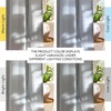 image:imageNICETOWN Semi Sheer Linen Burlap Curtains for Windows 96 inch Length 2 Panels Grommet Semi Sheer Balance Privacy Added with Light Filtering Vertical Drapes for BedroomLiving Room W55 x L96Light Cyan