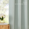 image:imageNICETOWN Semi Sheer Linen Burlap Curtains for Windows 96 inch Length 2 Panels Grommet Semi Sheer Balance Privacy Added with Light Filtering Vertical Drapes for BedroomLiving Room W55 x L96Sage Green