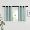 image:imageNICETOWN Semi Sheer Linen Burlap Curtains for Windows 96 inch Length 2 Panels Grommet Semi Sheer Balance Privacy Added with Light Filtering Vertical Drapes for BedroomLiving Room W55 x L96Sage Green