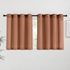 image:imageNICETOWN Semi Sheer Linen Burlap Curtains for Windows 96 inch Length 2 Panels Grommet Semi Sheer Balance Privacy Added with Light Filtering Vertical Drapes for BedroomLiving Room W55 x L96Caramel