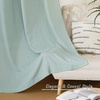 image:imageNICETOWN Semi Sheer Linen Burlap Curtains for Windows 96 inch Length 2 Panels Grommet Semi Sheer Balance Privacy Added with Light Filtering Vertical Drapes for BedroomLiving Room W55 x L96Sage Green