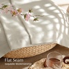 image:imageNICETOWN Semi Sheer Linen Burlap Curtains for Windows 96 inch Length 2 Panels Grommet Semi Sheer Balance Privacy Added with Light Filtering Vertical Drapes for BedroomLiving Room W55 x L96Bone White