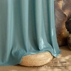 image:imageNICETOWN Semi Sheer Linen Burlap Curtains for Windows 96 inch Length 2 Panels Grommet Semi Sheer Balance Privacy Added with Light Filtering Vertical Drapes for BedroomLiving Room W55 x L96Greyish Blue