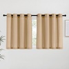 image:imageNICETOWN Semi Sheer Linen Burlap Curtains for Windows 96 inch Length 2 Panels Grommet Semi Sheer Balance Privacy Added with Light Filtering Vertical Drapes for BedroomLiving Room W55 x L96Burlap