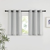 image:imageNICETOWN Semi Sheer Linen Burlap Curtains for Windows 96 inch Length 2 Panels Grommet Semi Sheer Balance Privacy Added with Light Filtering Vertical Drapes for BedroomLiving Room W55 x L96Grey