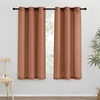 image:imageNICETOWN Semi Sheer Linen Burlap Curtains for Windows 96 inch Length 2 Panels Grommet Semi Sheer Balance Privacy Added with Light Filtering Vertical Drapes for BedroomLiving Room W55 x L96Caramel