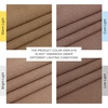 image:imageNICETOWN Semi Sheer Linen Burlap Curtains for Windows 96 inch Length 2 Panels Grommet Semi Sheer Balance Privacy Added with Light Filtering Vertical Drapes for BedroomLiving Room W55 x L96Gold Brown