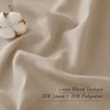 image:imageNICETOWN Semi Sheer Linen Burlap Curtains for Windows 96 inch Length 2 Panels Grommet Semi Sheer Balance Privacy Added with Light Filtering Vertical Drapes for BedroomLiving Room W55 x L96Taupe
