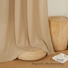 image:imageNICETOWN Semi Sheer Linen Burlap Curtains for Windows 96 inch Length 2 Panels Grommet Semi Sheer Balance Privacy Added with Light Filtering Vertical Drapes for BedroomLiving Room W55 x L96Burlap