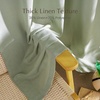 image:imageNICETOWN Semi Sheer Linen Burlap Curtains for Windows 96 inch Length 2 Panels Grommet Semi Sheer Balance Privacy Added with Light Filtering Vertical Drapes for BedroomLiving Room W55 x L96Greyish Green
